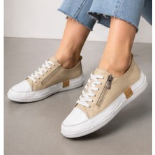 N Napa Shoe NP.8260F.BEJ Deri Sneaker