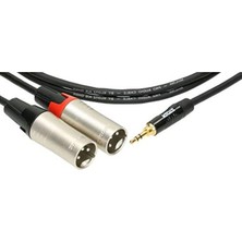 Larskas 3m Mini Trs Jack - 2x Xlr Erkek Kablo ile Ses Bağlantısı