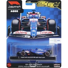 Larskas Hot Wheels Formula 1 Visa Cash App Yarış Arabası, Metal Gövde, Kauçuk Tekerlekli, 13+ Yaş, Koleksiyonluk Model, 2024 F1 Serisi, Liam Lawson