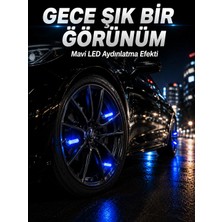 4'lü LED Sibop Işığı Hareket Sensörlü Araç Lastik Sibop Lambası Midastech