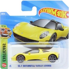 Larskas Hot Wheels Gordon Murray Automotive T.33 Die-Cast Model Araba, Sarı Renk, Exotics Serisi 2/10, 3+ Yaş, 1:64 Ölçek