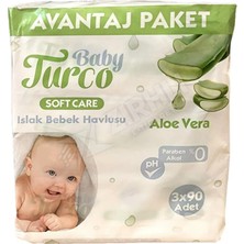 3 Adet Baby Turco Islak Havlu 3X90'LI