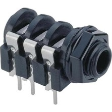 Larskas Siyah 6.3 mm Stereo Gitar Jack Şase, Dayanıklı Yapıda