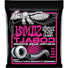 Larskas Ernie Ball P02734 Süper Slinky Kobalt Elektrik Bas Telleri, Ölçü 45-100