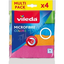 2 Adet Vileda Mikrofiber Colors Bez 4'lü
