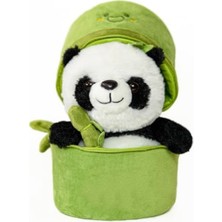 Larskas Çantalı Peluş Panda Oyuncak - Bambu Kumaş, Sevimli Tasarım