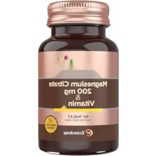 Larskas Magnezyum Sitrat ve D Vitamini Içeren Besin Takviyesi - 200 Mg, 60 Tablet