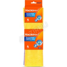 4 Adet Macromax Mikrofiber Temizlik Bezi 4 Adet (Açık)