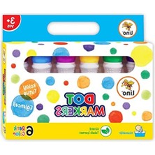 Larskas 6'lı Yıkanabilir Boya Seti - Lino Dot Markers