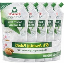 Larskas Badem Özlü Sıvı El Sabunu, 500 ml X6 Pakette Hassas Ciltler Için