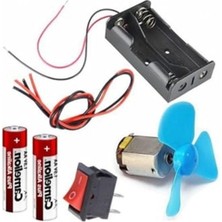 Larskas Eğitici Motor Deney Seti, 3V Motor ve Pervane ile Çocuklar Için
