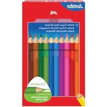 Larskas Jumbo Kuru Boya Kalemi Seti - 12 Renk, Ergonomik Tasarım
