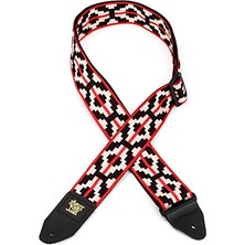 Larskas Ernie Ball Jacquard Gitar Askısı Kırmızı (Ristra Kırmızı)