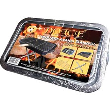 2 Adet Dolce Portatif Ayaklı Mangal Büyük 64 cm