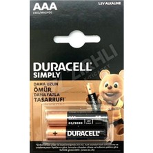 5 Adet Duracell Ince Pil Aaa 2'li