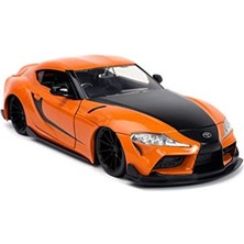 Larskas 1:24 Ölçekli Turuncu Toyota gr Supra Modeli, Hızlı ve Öfkeli