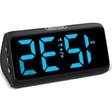 Larskas Çift Alarm Fonksiyonlu Yüksek Sesli Çalar Saat, LED Ekran