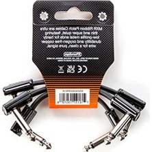 Larskas 3 Paket Yama Kablosu, 1/4-Inç Dik Açı ile