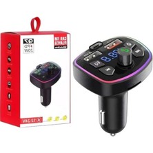 Larskas Bluetooth Araç Kiti, 5.3 Fm Transmitter, 2 USB Port, 1 Type-C