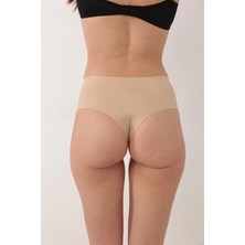 Carlburn #korse Dikişsiz Silikonlu Toparlayıcı Mikrofiber Ten Lazer Kesim Düşük Bel Tangalı Korse Külot