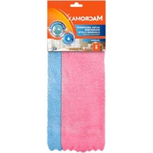 Larskas Ultra Emici Mikrofiber Temizlik Bezi 2'li Paket, 30X29 Cm, Pürüzsüz ve Parlak Temizlik