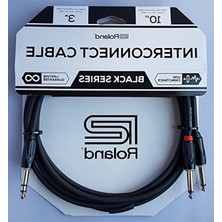 Larskas Black-Serisi Bağlantı Eklemesi/split Kablo – 6, 3-Mm-Trs- 2x 6, 3-Mm Jak, Uzunluk: 3m – RCC-10-TR28V2