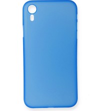 Hayat Store Apple Iphone Xr Kılıf Pp Ultra Ince Kapak - Mavi