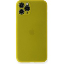 Hayat Store Apple Iphone 11 Pro Kılıf Pp Ultra Ince Kapak - Sarı