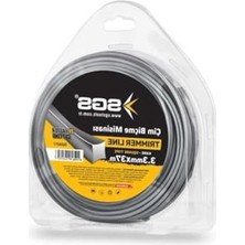 Larskas 3.3mm 37MT Kare Gri Tırpan Misinası, Yüksek Kaliteli Malzeme