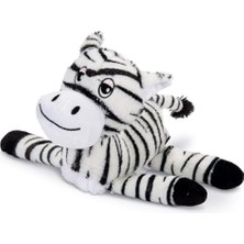 Larskas Sesli Peluş Köpek Oyuncağı, Zebra Desenli (Siyah/beyaz)