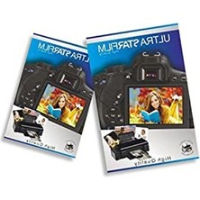 Larskas Epson Tüm 4 Renkli Yazıcılar Yapışkanlı Sticker A4 Fotoğraf Kağıdı, 20 Adet