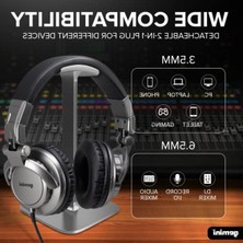 Larskas Profesyonel Dj Kulaklık, 90°/180° Dönen Eklemler, Stüdyo Izleme Için