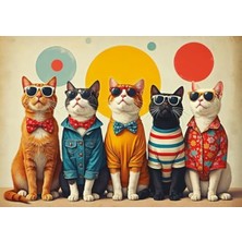Larskas Retro Temalı 500 Parça Puzzle - Sanatseverler Için Eğlenceli Seçenek