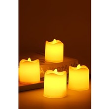 Larskas Mini LED Mum Seti, Pilli ve Dumansız Alevli Dekoratif Işıklar
