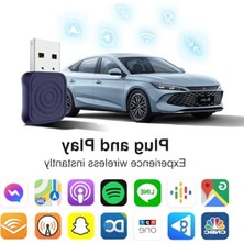 Larskas iPhone Için Mini Ultra Carplay Kablosuz Adaptör, Kablosuz Android Otomatik Adaptör, Kablolu Kablosuz Carplay ve Android Auto, Tak ve Çalıştır Kurulumu, 2016+ Otomobillerle Uyumlu