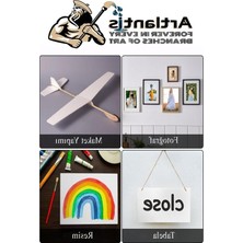 Larskas 5 Adet Beyaz Fotoblok Maket Kartonu, Hobi ve Sanat Için