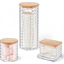 Larskas 3'lü Ahşap Kapaklı Organizer Set