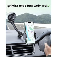 Larskas Süper Vakum Araç Telefon Tutucu - Uzun ve Esnek Yapı