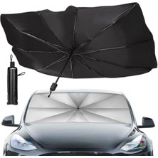Larskas Uv Işınları ve Isıdan Koruyan Katlanabilir Ön Cam Güneşlik, 137 cm x 81 cm Ölçülerinde