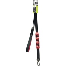 Larskas Ayarlanabilir Şok Emici Gezdirme Tasması (Black/red, 120 Cm)
