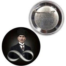 Larskas 44 mm Mustafa Kemal Atatürk Temalı Rozet, Anı ve Hediye Seçeneği