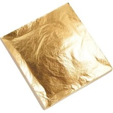 Larskas 100 Lü Altın Yaprak Varak, 16CM x 16CM, Sanatsal Projeler Için
