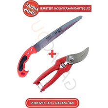 Larskas 30 cm Profesyonel Bağ Budama Makası ve Dal Testeresi, 2'li Set