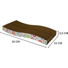 Larskas Kedi Tırmalama Kartonu, 6 Adetlik Paket, Dayanıklı Malzeme