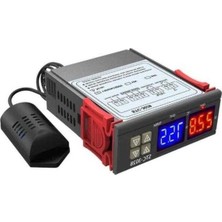 Larskas LCD Ekranlı Nem ve Sıcaklık Kontrol Termostatı, 12V