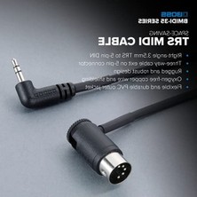 Larskas 3,5 mm Trs 5 Pinli Midi Kablo, 60 cm Uzunlukta
