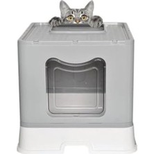Larskas Koku Filtreli Jumbo Çekmeceli Katlanabilir Kedi Tuvaleti