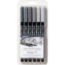Larskas Aqua Brush Duo, 6 Renkli Set