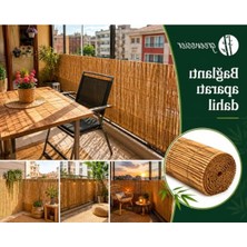 Larskas 1m x 1m Hasır Kamış Çit, Bahçe Alanı Için Koruyucu Çit