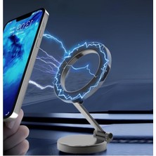 Larskas Manyetik Araç Içi Telefon Tutucu - 360° Dönebilir, Ayarlanabilir Kol, Güçlü Mıknatıs